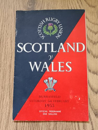 Scotland v Wales 1955 Rugby Programme