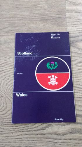 Scotland v Wales 1977 Rugby Programme