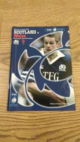 Scotland v Wales 2003 Rugby Programme