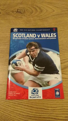 Scotland v Wales 2005 Rugby Programme