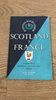 Scotland v France 1956 Rugby Programme