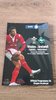 Wales v Ireland 2005 Rugby Programme