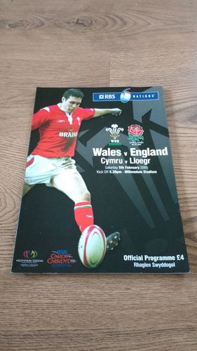 Wales v England 2005 Rugby Programme