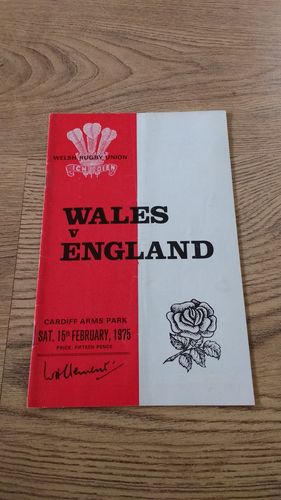 Wales v England 1975