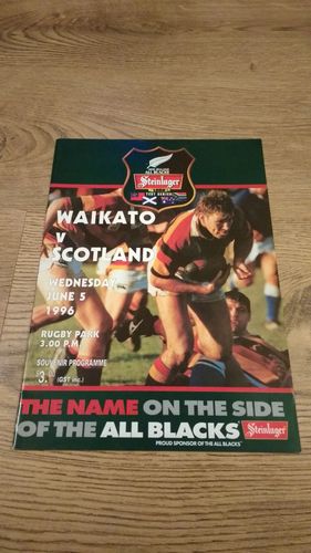 Waikato v Scotland 1996 Rugby Programme
