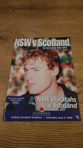 New South Wales Waratahs v Scotland 1998 Rugby Programme