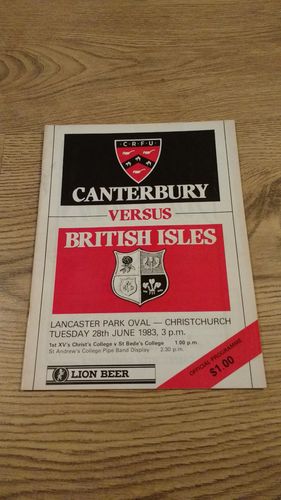 Canterbury v British Lions 1983