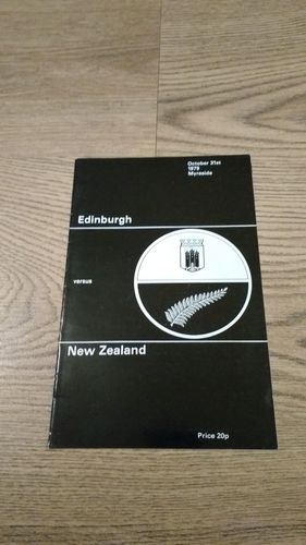 Edinburgh v New Zealand 1979 Rugby Programme