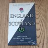 England v Scotland 1965 Rugby Programme