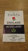 England v Scotland 1981 Rugby Programme
