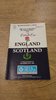England v Scotland 1989 Rugby Programme