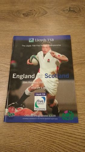England v Scotland 1999 Rugby Programme