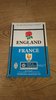 England v France 1993 Rugby Programme