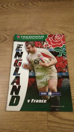 England v France 2007 Rugby Programme