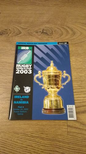 Ireland v Namibia 2003 Rugby World Cup Programme