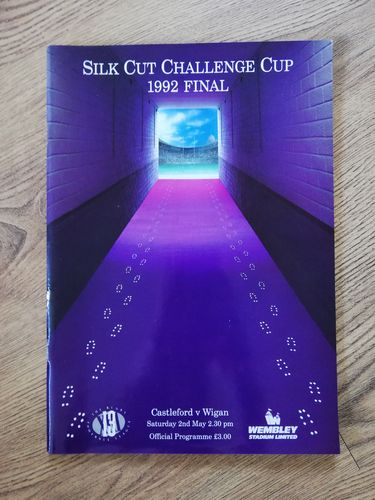 Castleford v Wigan 1992 Challenge Cup Final RL Programme