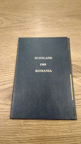 Scotland v Romania 1989 Presentation Rugby Programme