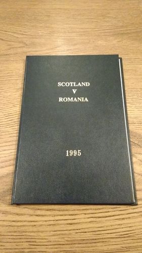 Scotland v Romania 1995 Presentation Rugby Programme