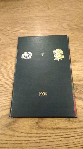 Scotland v England 1996 Presentation Rugby Programme