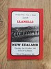Llanelli v New Zealand 1980 Rugby Programme