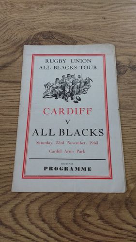 Cardiff v New Zealand 1963 Souvenir Rugby Programme