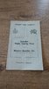 Western Counties XV v Canada 1962 Rugby Programme
