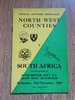 North-West Counties v South Africa 1960 Tour Rugby Programme