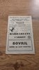 Cardiff v Barbarians 1948 Rugby Programme