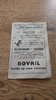 Cardiff v Barbarians 1950 Rugby Programme