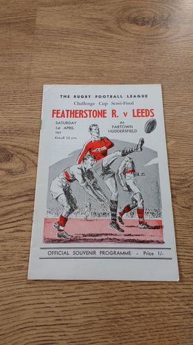 Featherstone v Leeds 1967 Challenge Cup Semi-Final Rugby League Programme