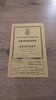 Newport v Barbarians Apr 1963 Rugby Programme