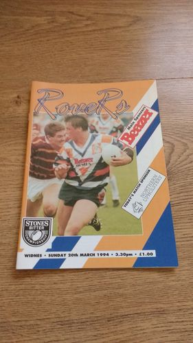 Featherstone v Widnes Mar 1994 Rugby League Programme