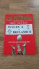Wales A v Ireland A 1999 Rugby Programme