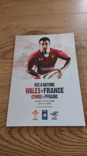 Wales v France 2012 Rugby Programme