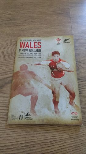 Wales v New Zealand 2010 Rugby Programme