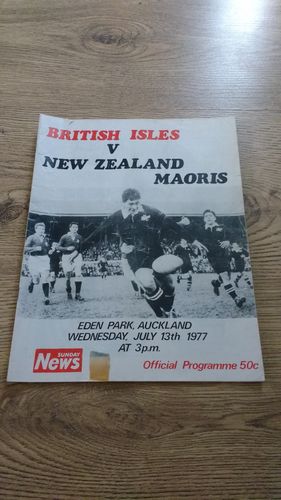 New Zealand Maoris v British Lions 1977 Tour Rugby Programme