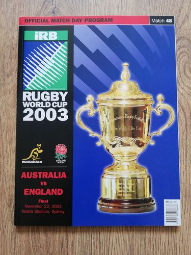 Australia v England 2003 Rugby World Cup Final