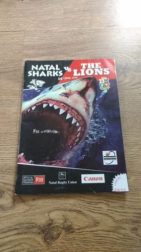 Natal Sharks v British Lions 1997 Rugby Programme