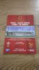 Wales v South Africa 1999 Rugby Programme