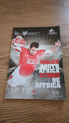 Wales v South Africa 2008 Rugby Programme