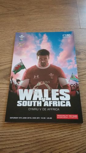 Wales v South Africa June 2010 Rugby Programme