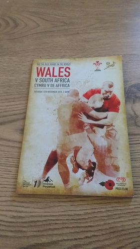 Wales v South Africa Nov 2010 Rugby Programme