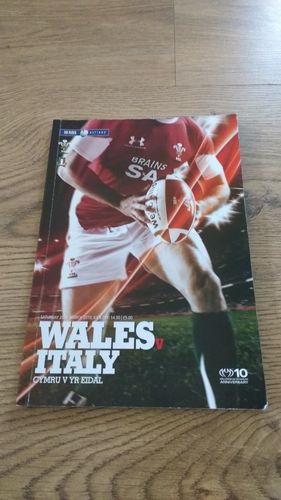 Wales v Italy 2010 Rugby Programme