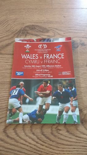 Wales v France 1999 Rugby Programme