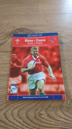 Wales v France 2002 Rugby Programme
