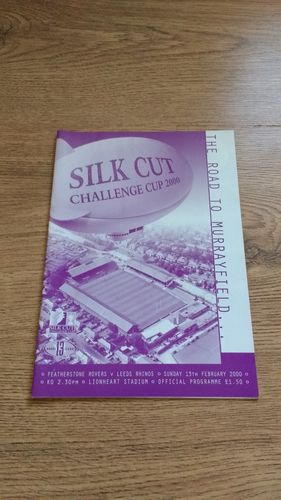 Featherstone v Leeds Feb 2000 Challenge Cup Rugby League Programme