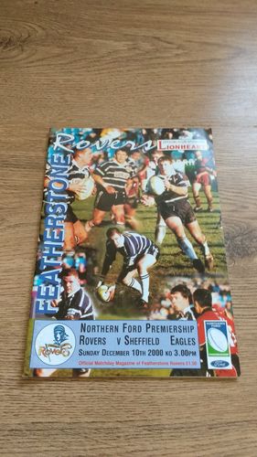 Featherstone v Sheffield Eagles Dec 2000 Rugby League Programme