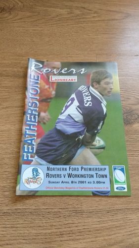 Featherstone v Workington Apr 2001 Rugby League Programme
