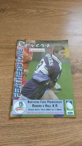 Featherstone v Hull KR Apr 2001 Rugby League Programme