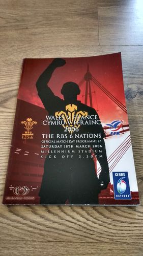 Wales v France 2006 Rugby Programme
